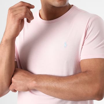 Polo Ralph Lauren - Slim Tee Shirt Original Player Rosa chiaro