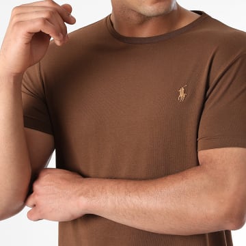 Polo Ralph Lauren - Tee Shirt Slim Classics Marron