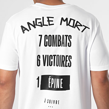 Angle Mort - Oversize Tee Shirt Large Palmarès Edition Blanco