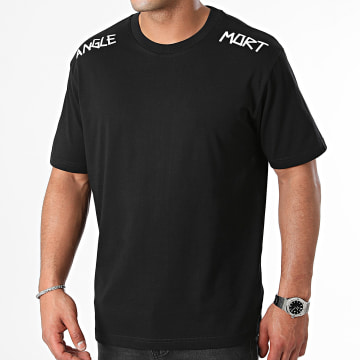 Angle Mort - Tee Shirt Oversize Large Hombros Angle Mort Negro