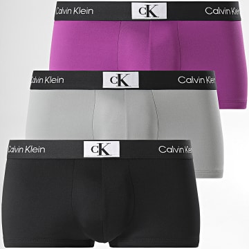 Calvin Klein - Lot De 3 Boxers NB3532A Noir Violet Gris
