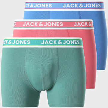 Jack And Jones - Connor 3 Pack Boxers Azul Claro Verde Rosa