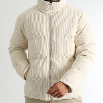 LBO - Corduroy Velvet Puffer Jacket 1337 Light Beige