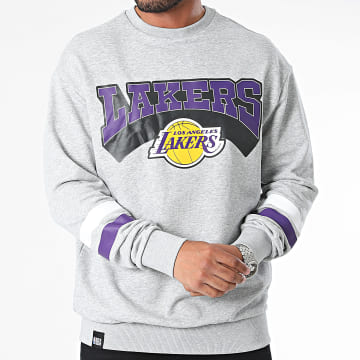 New Era - Sweat Crewneck Los Angeles Lakers Gris Chiné