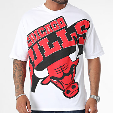 New Era - Camiseta oversize Chicago Bulls Blanca