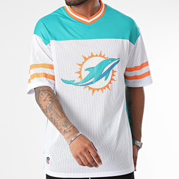 New Era - Camiseta oversize Miami Dolphins Azul Turquesa Blanco