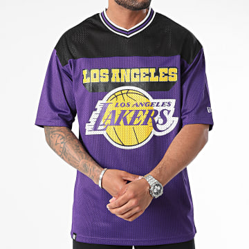 New Era - Tee Shirt Oversize Los Angeles Lakers Noir Violet