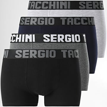 Sergio Tacchini - Lot De 8 Boxers 92891730 Noir Gris Bleu Marine