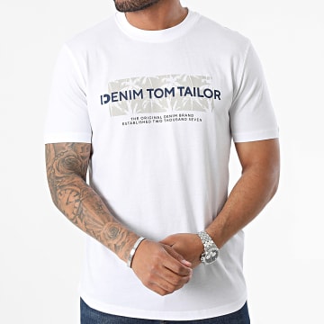 Tom Tailor - Tee Shirt 1042057-XX-12 Blanc