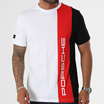Porsche - Tee Shirt Stripe 701228632 Blanc Rouge Noir