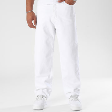 LBO - Calça jean baggy fit largo 3442 branco