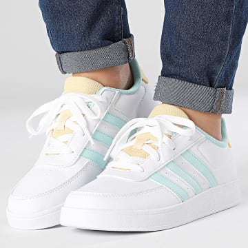 Adidas Sportswear - Baskets Femme Breaknet 2.0 K IH2380 Footwear White Flash Aqua Orange Tint