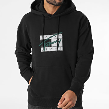 Tommy Jeans - Sweat Capuche Graffiti Signature 0170 Noir