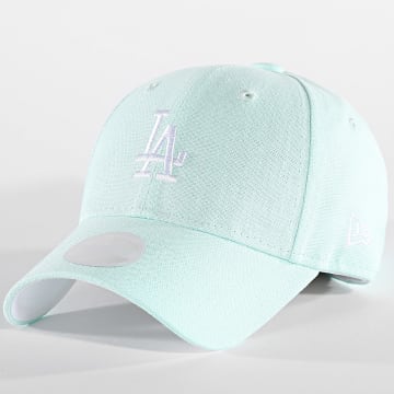 New Era - Gorra LA de lino para mujer 9Forty 60503464 Verde claro