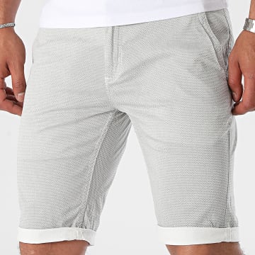 Paname Brothers - Short Chino Bounty Gris Blanc