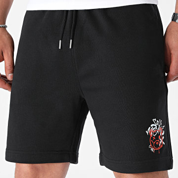 Sale Môme Paris - Graffiti Head Teddy Jogging Shorts Negro