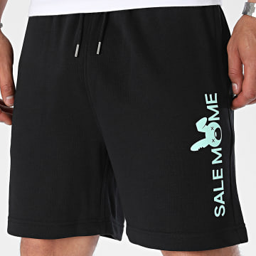 Sale Môme Paris - Short Jogging Lapin Heritage Edition Noir Vert Menthe