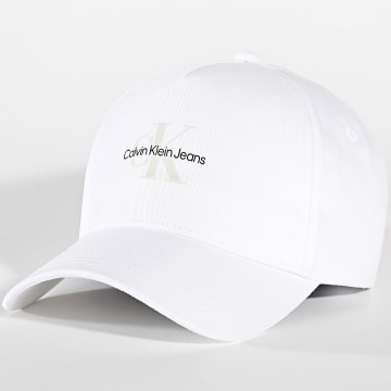 Calvin Klein - Casquette Mono Logo Print 2140 Blanc