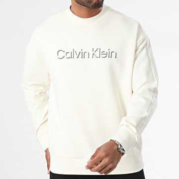 Calvin Klein - Sweat Crewneck Shadow Embossed Logo 3081 Beige