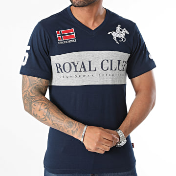 Geographical Norway - Marine V-hals T-shirt