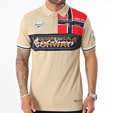 Geographical Norway - Polo Manches Courtes Beige