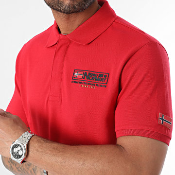 Geographical Norway - Polo manica corta rossa
