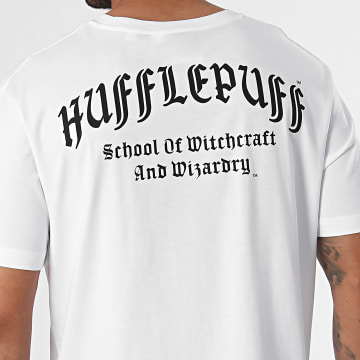 Harry Potter - Maglietta oversize Hufflepuff Bianco