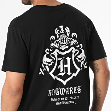 Harry Potter - Maglietta oversize di Hogwarts nera