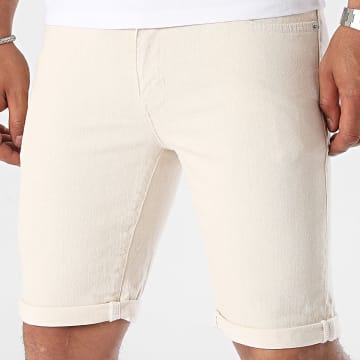 Only And Sons - Pantaloncini di jeans beige con ply
