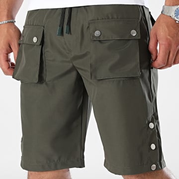 ADJ - KL-2074 Cargo Korte Broek Khaki Groen