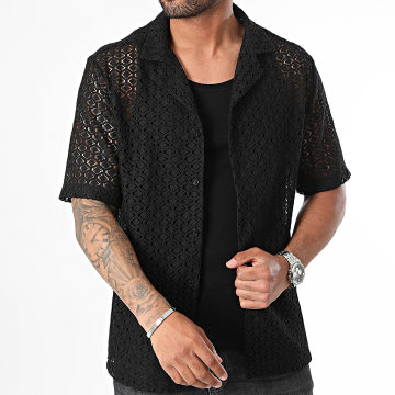 Frilivin - Chemise Manches Courtes Noir