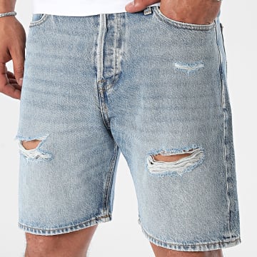 Jack And Jones - Tony Original Blue Denim Loose Fit Jean Shorts