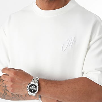 John H - Tee Shirt Oversize Large Blanc
