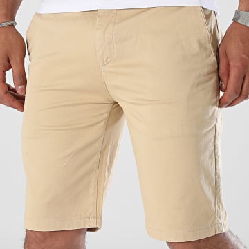Mackten - Pantalones cortos chinos beige