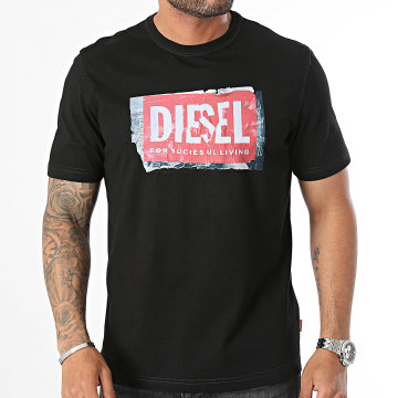 Diesel - Tee Shirt Adjust Q6 A15379-0AKAK Noir