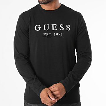 Guess - Tee Shirt Manches Longues U4RI11-K6YW0 Noir