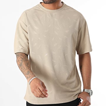 John H - Tee shirt Beige Foncé
