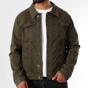 LBO - Veste Jean 0306 Denim Vert Kaki