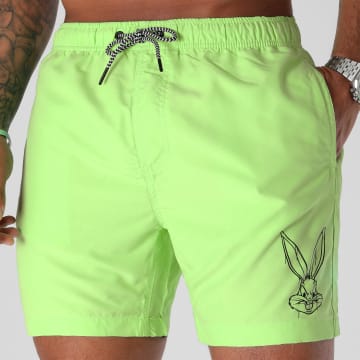Looney Tunes - Pantaloncini da bagno Angry Bugs verde fluo