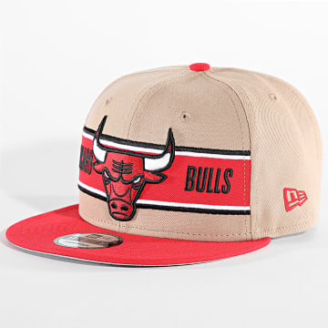 New Era - 9 Vijftig Chicago Bulls Snapback Cap 60507230 Beige Rood