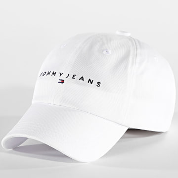 Tommy Jeans - Casquette Linear Logo 8-Panel 2894 Blanc