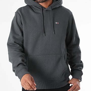 Tommy Jeans - Sweat Capuche Flag 0497 Gris Anthracite