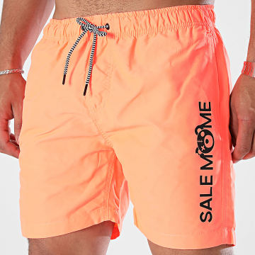 Sale Môme Paris - Short De Bain Nounours Edition Orange Fluo