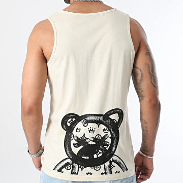 Teddy Yacht Club - Half Street Couture Tanktop Beige Zwart