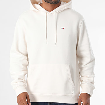 Tommy Jeans - Sweat Capuche Flag 0497 Beige Clair