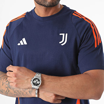 Adidas Sportswear - Tee Shirt A Bandes Juventus IS5805 Bleu Marine