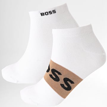 BOSS - Lot De 2 Paires De Chaussettes 50469720 Blanc Camel