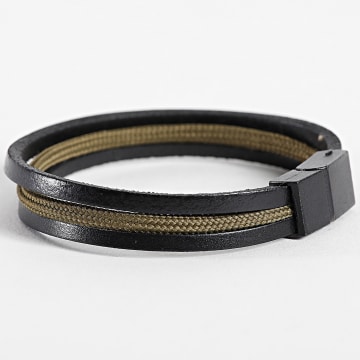 Classic Series - Bracciale nero verde cachi