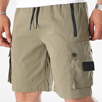 MTX - Pantalones cortos cargo caqui verdes