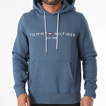 Tommy Hilfiger - Sweat Capuche Tommy Logo 1599 Bleu Marine